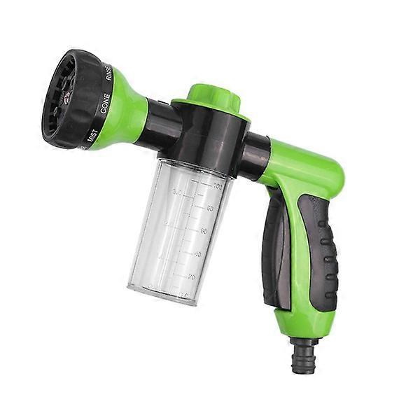 ZK-Foam Sprayer Hose Garden Hose Snow Cannon Foam Nozzle Soap Gun with Washing Gloves, Cleaning Cannon, 8 Watering Modes for Car Wash, Pet Shower, Pla