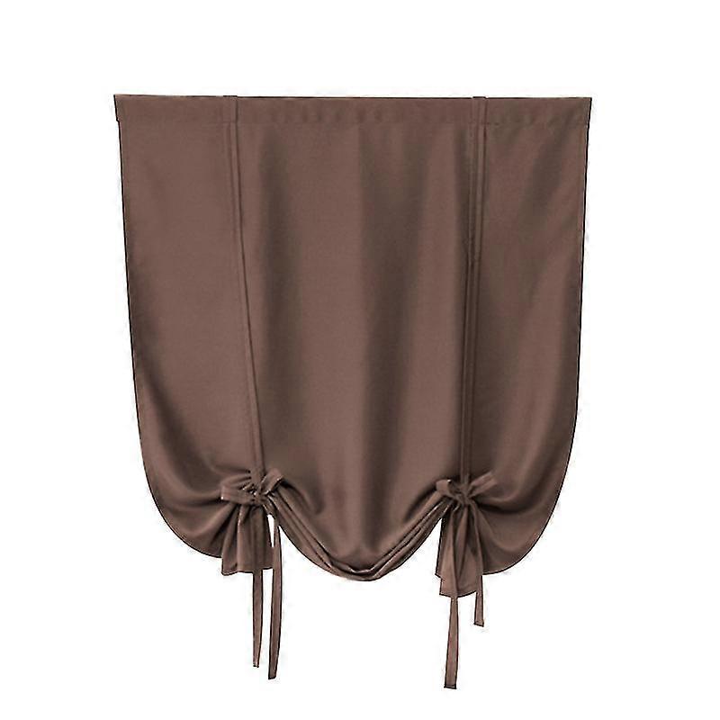 Simple Short Curtain Double-sided Matt High Blackout Solid Color Window Shade Jikaix