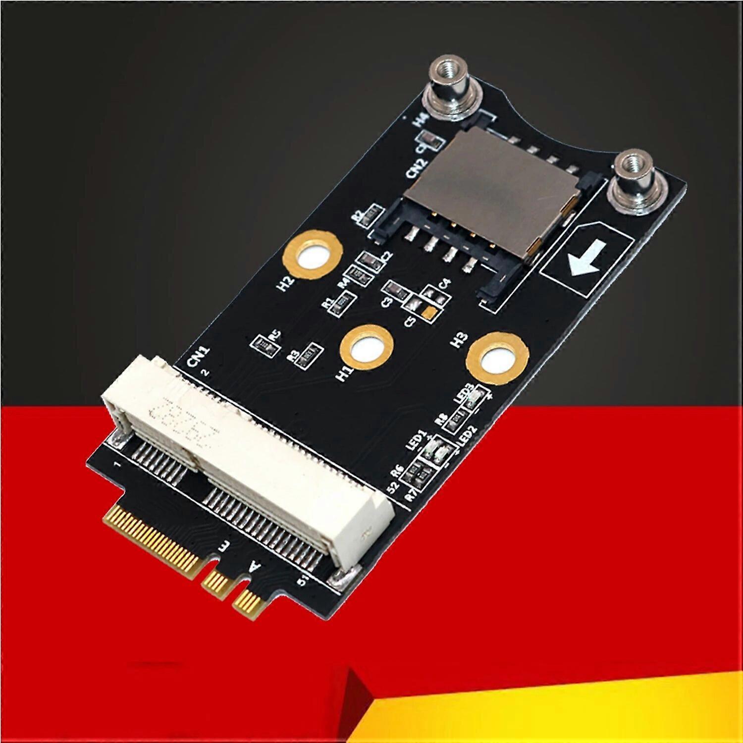 M.2 Wifi Adapter Mini PCIE Wireless Netzwerkkarte auf M2 NGFF Key A + E Wifi Card Raiser mit SIM-Kartensteckplatz für WiFi / WWAN / LTE-Modul