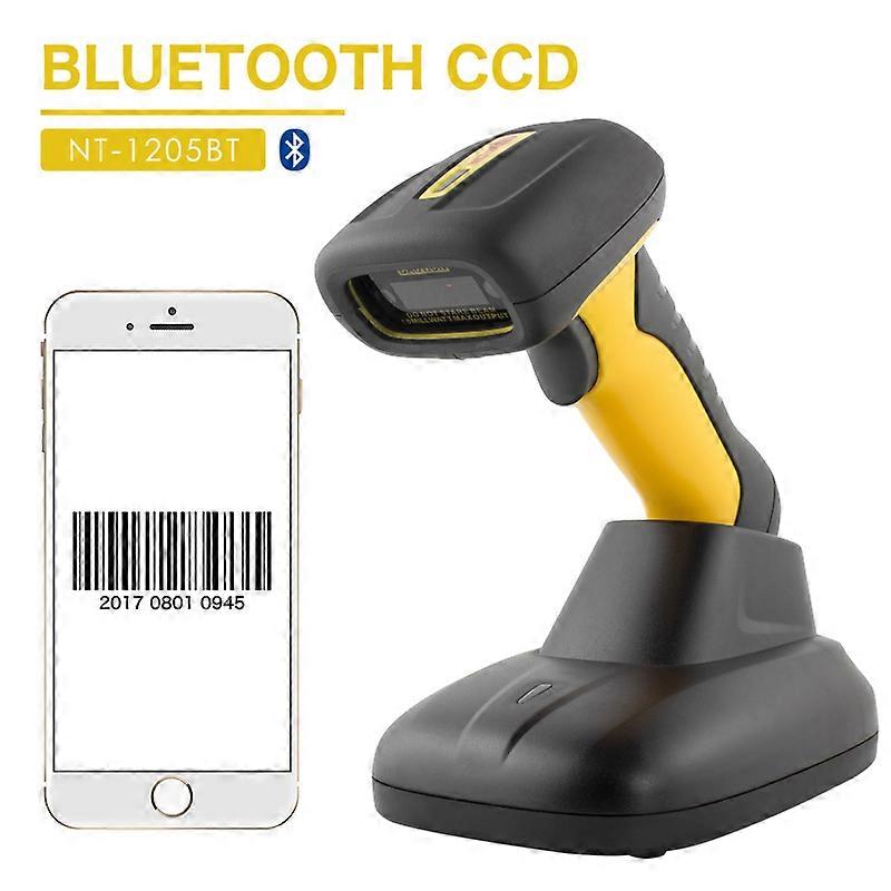 NT-1205BT Lecteur de codes-barres CCD Bluetooth ET lecteur de codes-barres CCD sans fil USB portable 1D pour Android ios