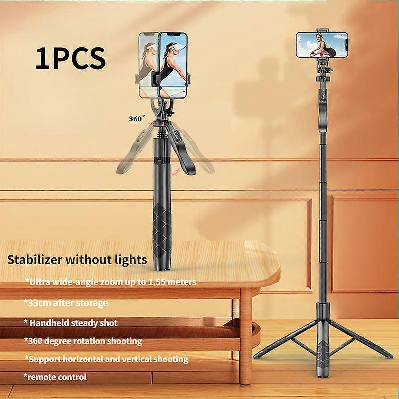 Bluetooth Selfie Stick Fülllicht Bodenstativ Handheld Stabilisator Live Handy Halterung Fülllicht Fleisch Licht