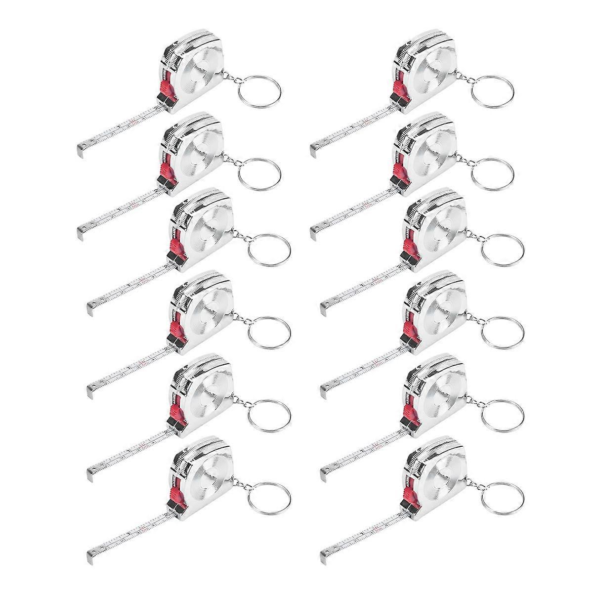 50 Pcs Keychain Tape Measure Tape Measure Functional Pocket Tape Measure Small Tape Measure Retract