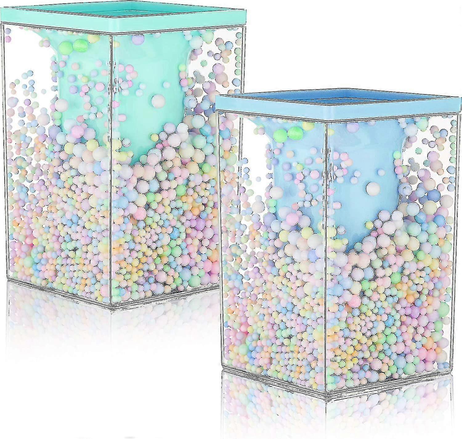 2 Pieces Cute Bubble Pen Holder Multi-purpose Desktop Organizer Stationery Makeup