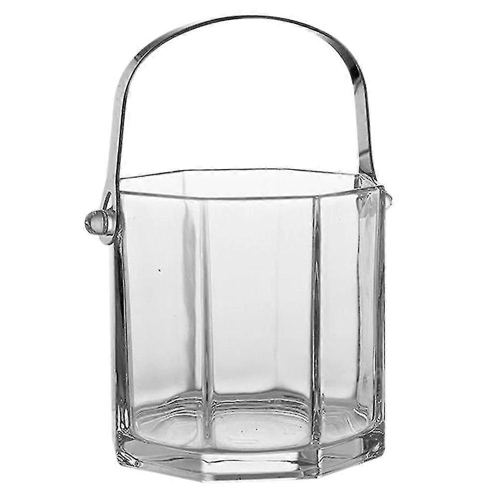 Commercial Glass Ice Bucket Ice Clip Creative Wine Beer Insulated B