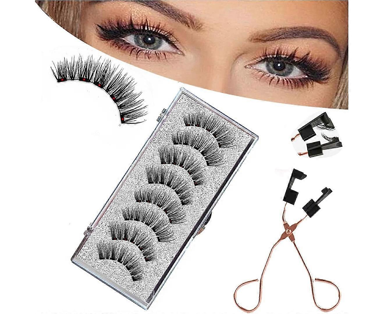 磁性睫毛 3D 人造睫毛套装，磁性睫毛，磁性睫毛套件磁性眼线笔