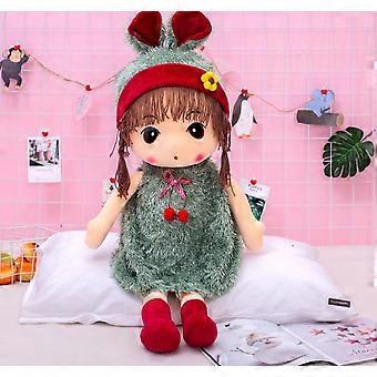 MUJIXI Rag Doll Cute Girl Plush Toy Soft Baby Doll Ornament Home Mini Princess Plush Toys Toddler Birthday Valentine's Day Christmas Birth Gift-40CM