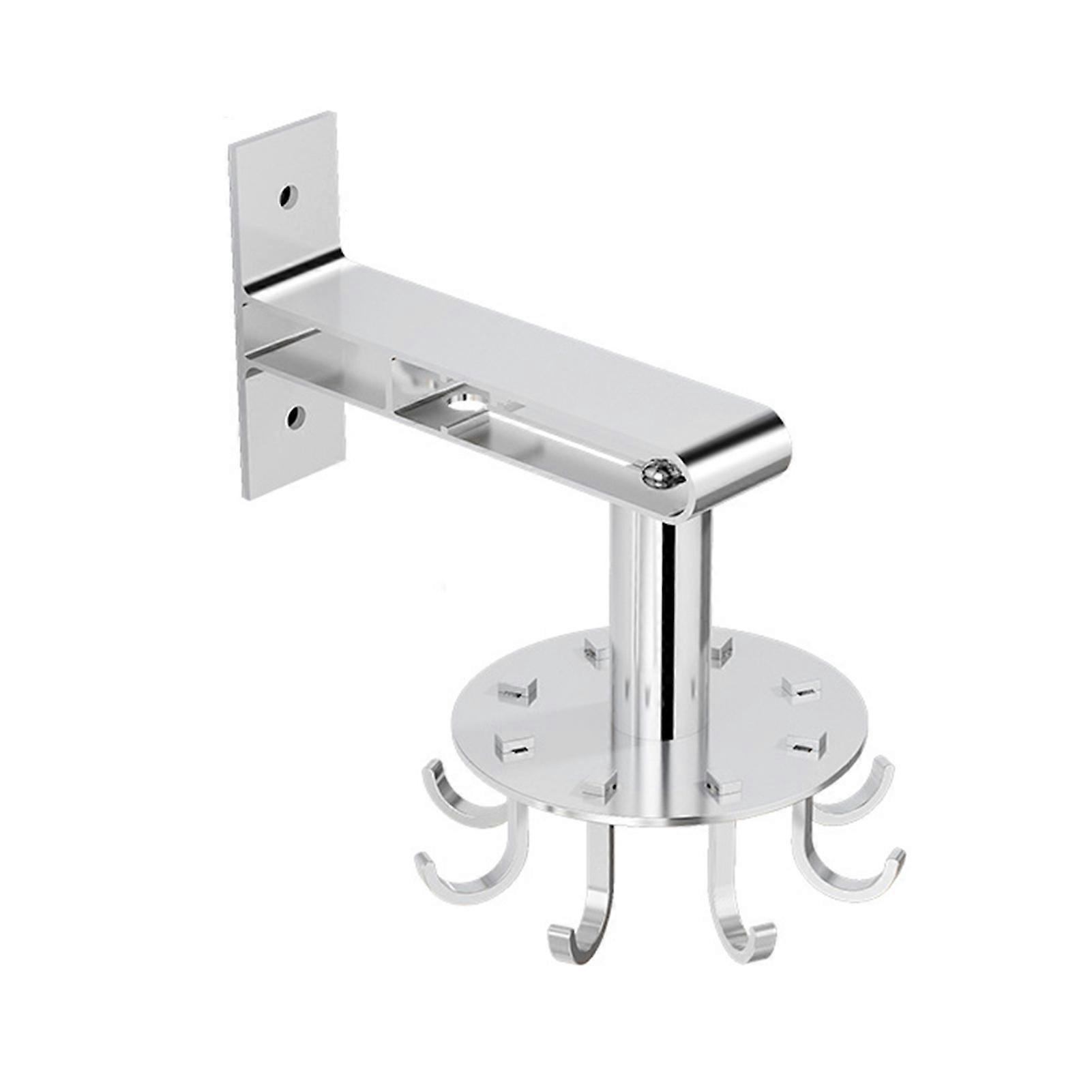 360 Degree Rotation Utility Hooks Under Cabinet Kitchen Hooks 8 Hooks Nail Free Adhesive Kitchen Tools Towel Utensils Hanging Hooks KAESI