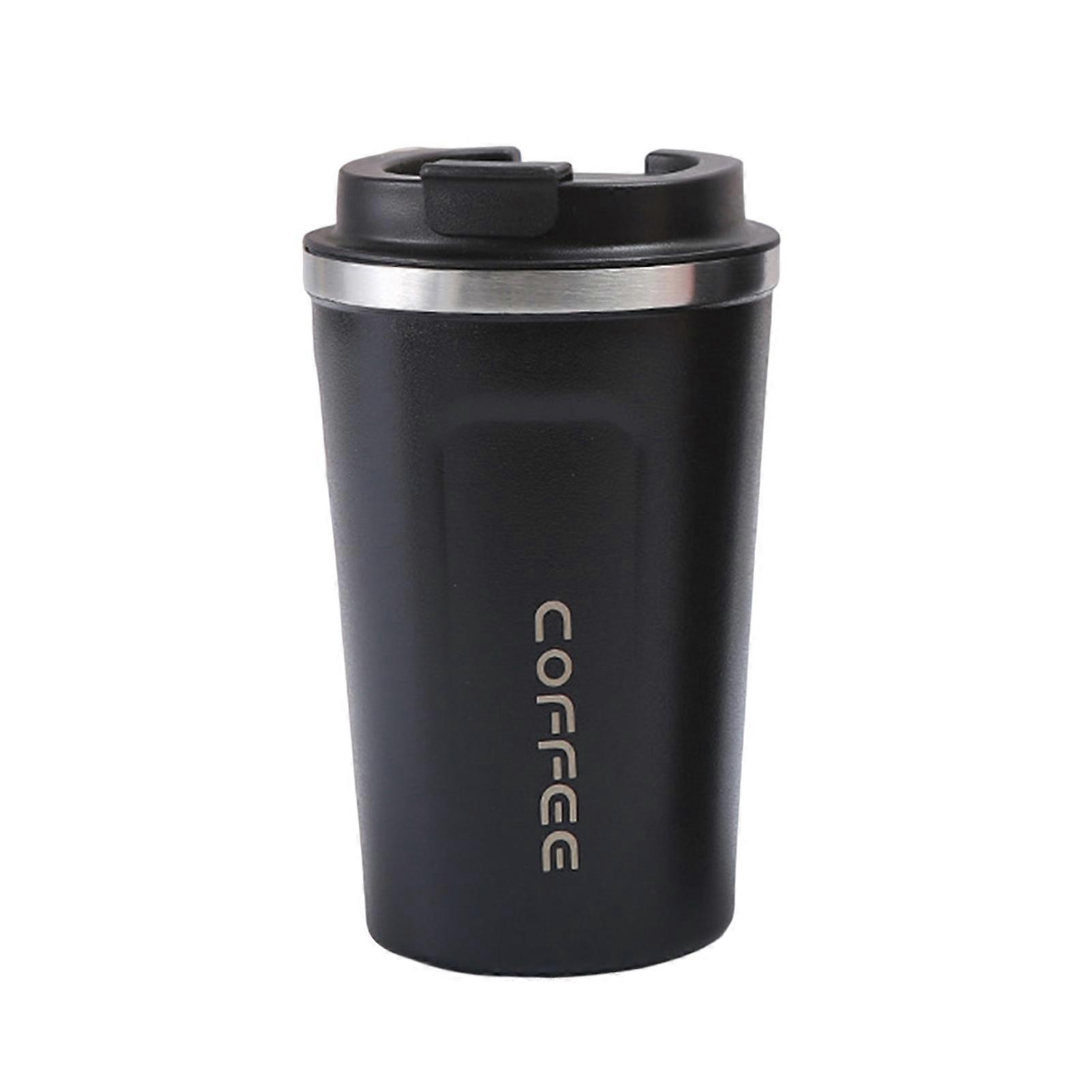 فنجان قهوة كبير السعة 380/500 مل مانع للتسرب مع غطاء من الفولاذ المقاوم للصدأ مزدوج الجدار فراغ القدح الحراري KAESI