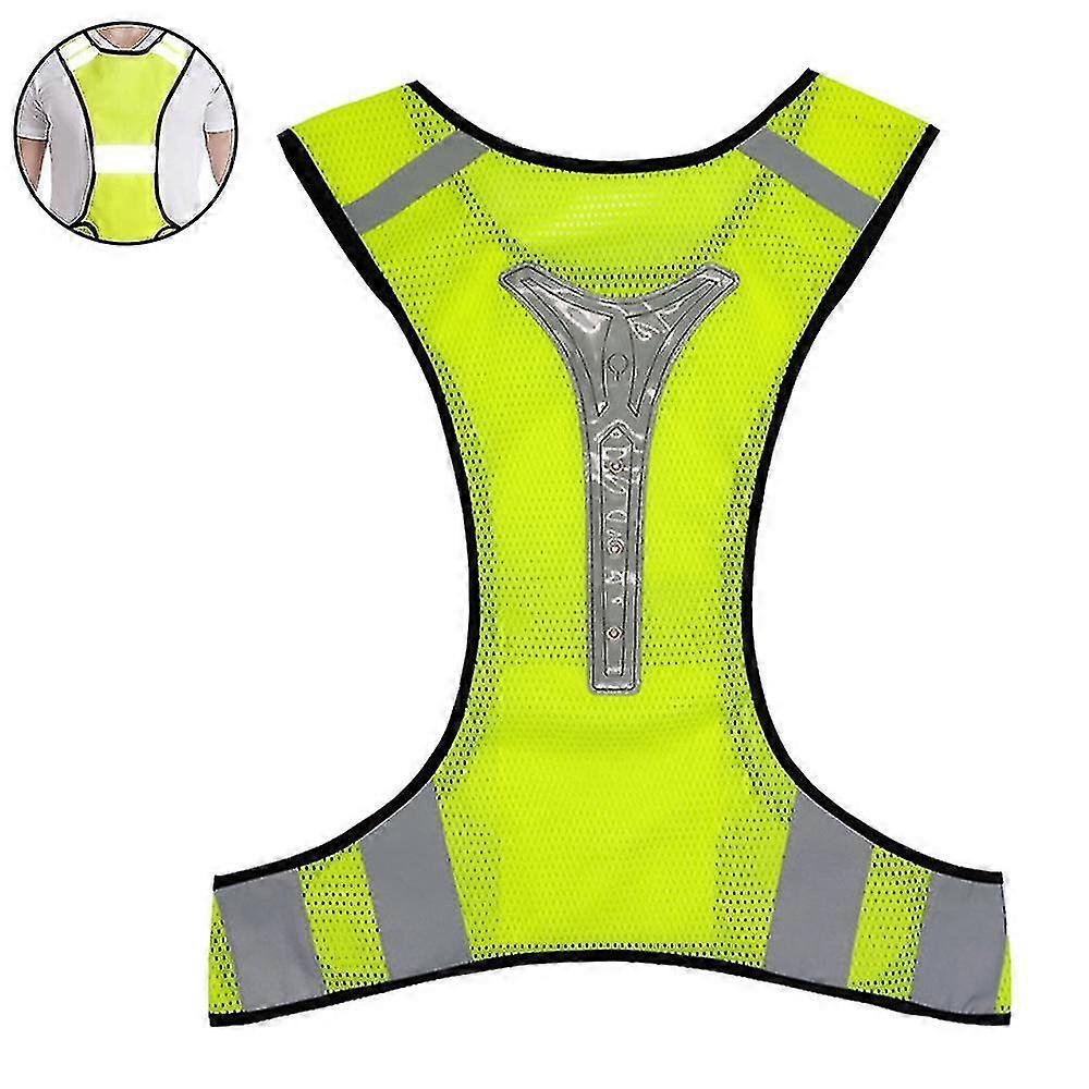 1 Pcs Reflective Night Running Vest Adjustable Strap & Breathable Hole