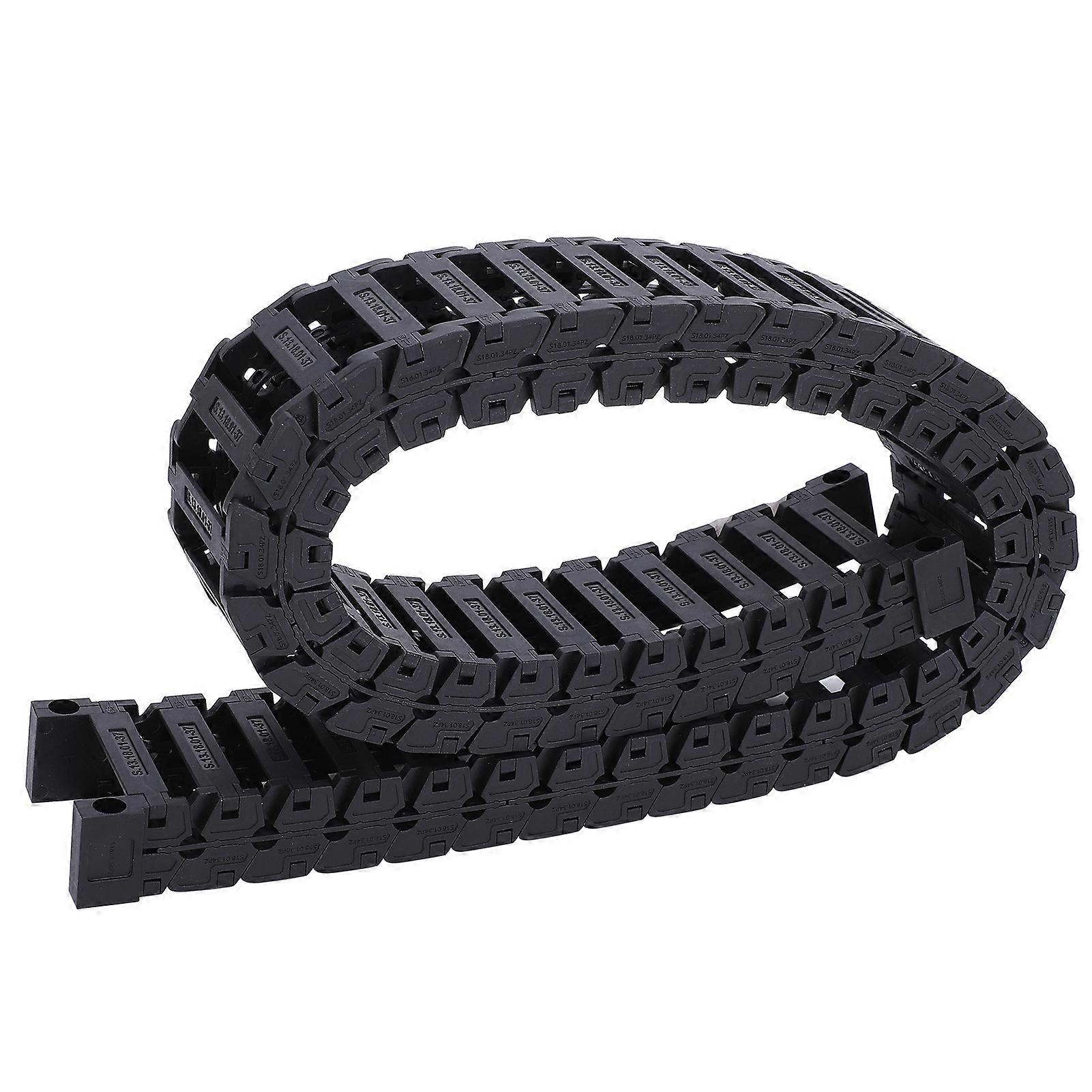 Cable Drag Chain Detachable Assembly Wire Carrier Silent Series Tank Towline S18 x 370.7 Meter