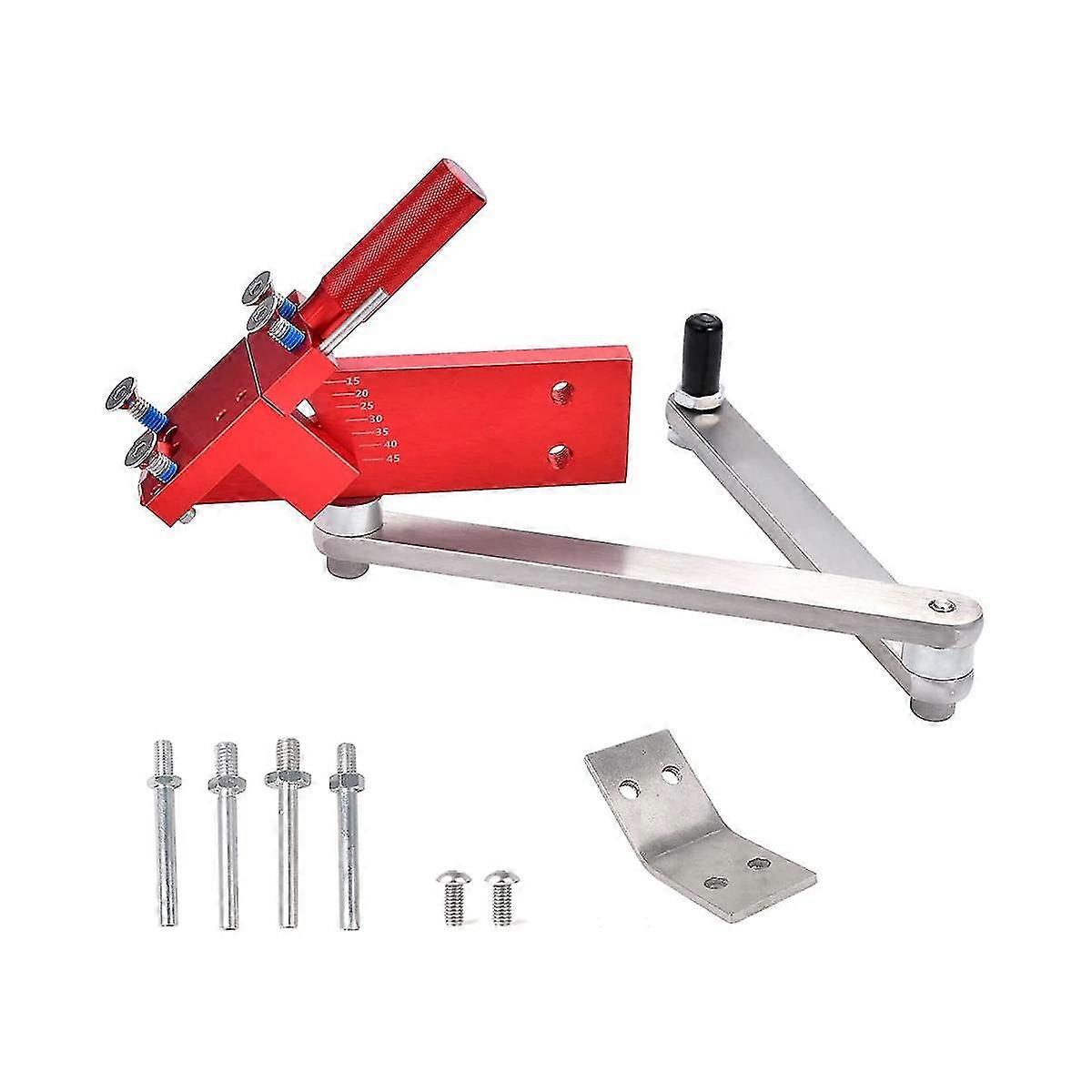 Lawn Mower Blade Sharpener 15-45 Adjustable For Straight And Standard Lawnmower Blades Red