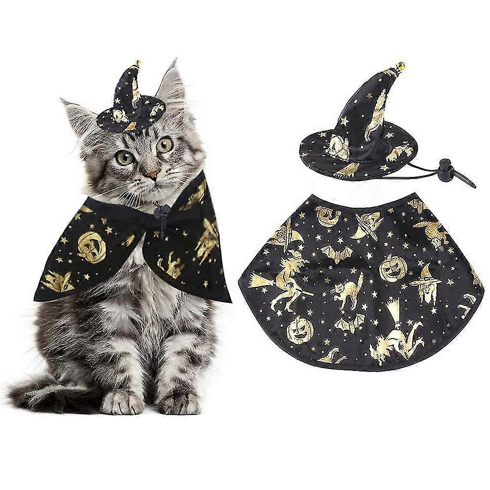 Pet Halloween Wizard Cloak Set Pet Dog