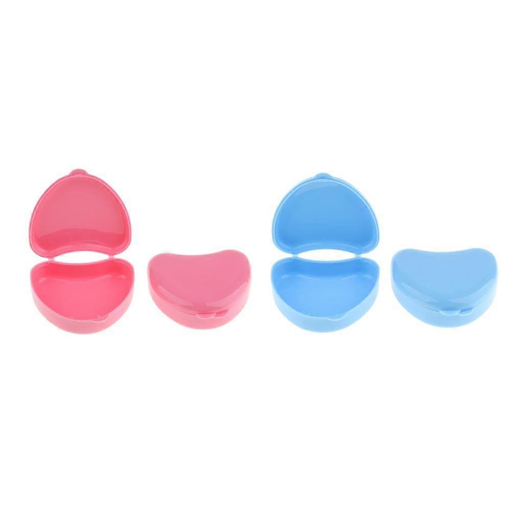 Denture Storage Case Mouthguard Container(4 Pack),Orthodontic Retainer Box ,Keep Your Mouthguard Clean & Secure