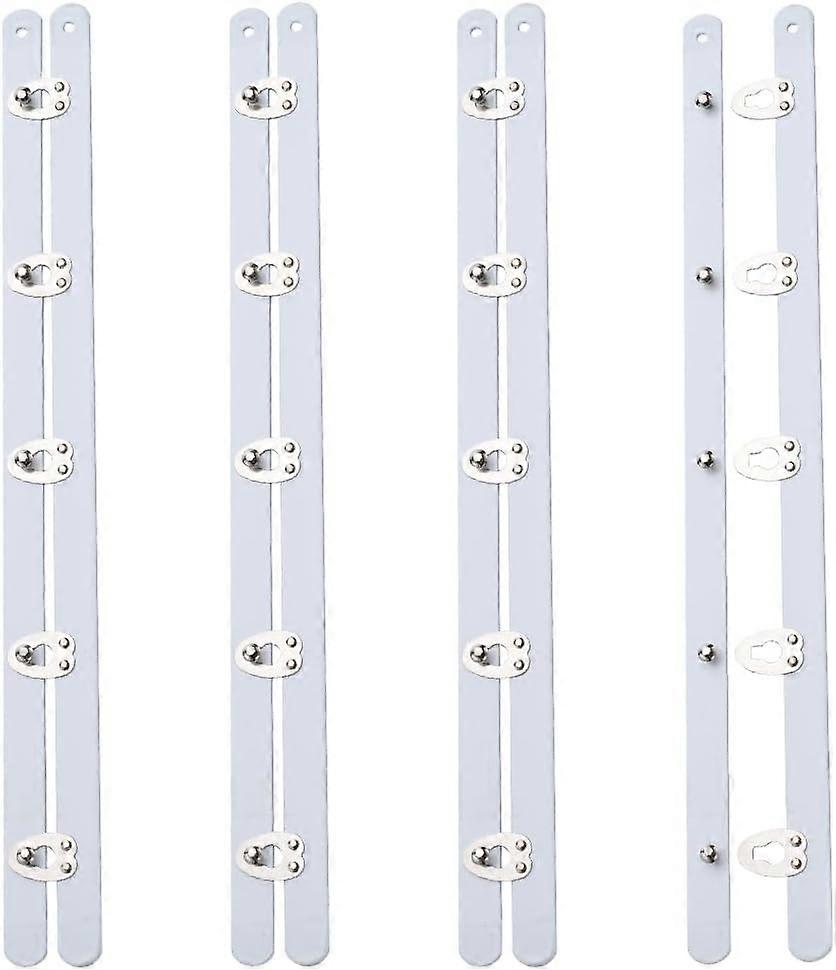 2 Sets 11 Inch Corset Busk with Silver Buttons Hook Spring Steel Corset Busks Boning for Sewing and Closure of Womens Corsets