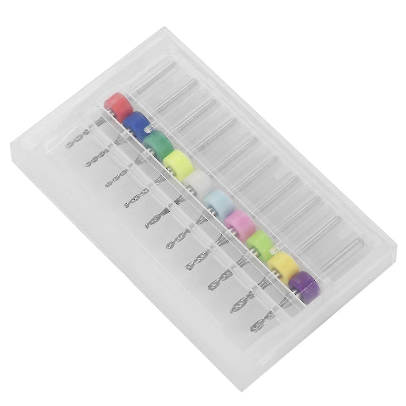 10Pcs 1.1-2.0mm Tungsten Carbide Micro Drill Bits Set Tool for PCB Print Circuit Board