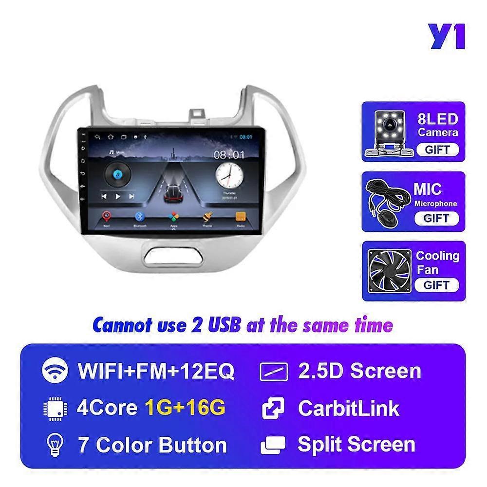 Autoradio für Ford FIGO KA 2015-2020 2din Autoradio Video Player Auto Intelligentes System Navi Stereo Carplay Android 10