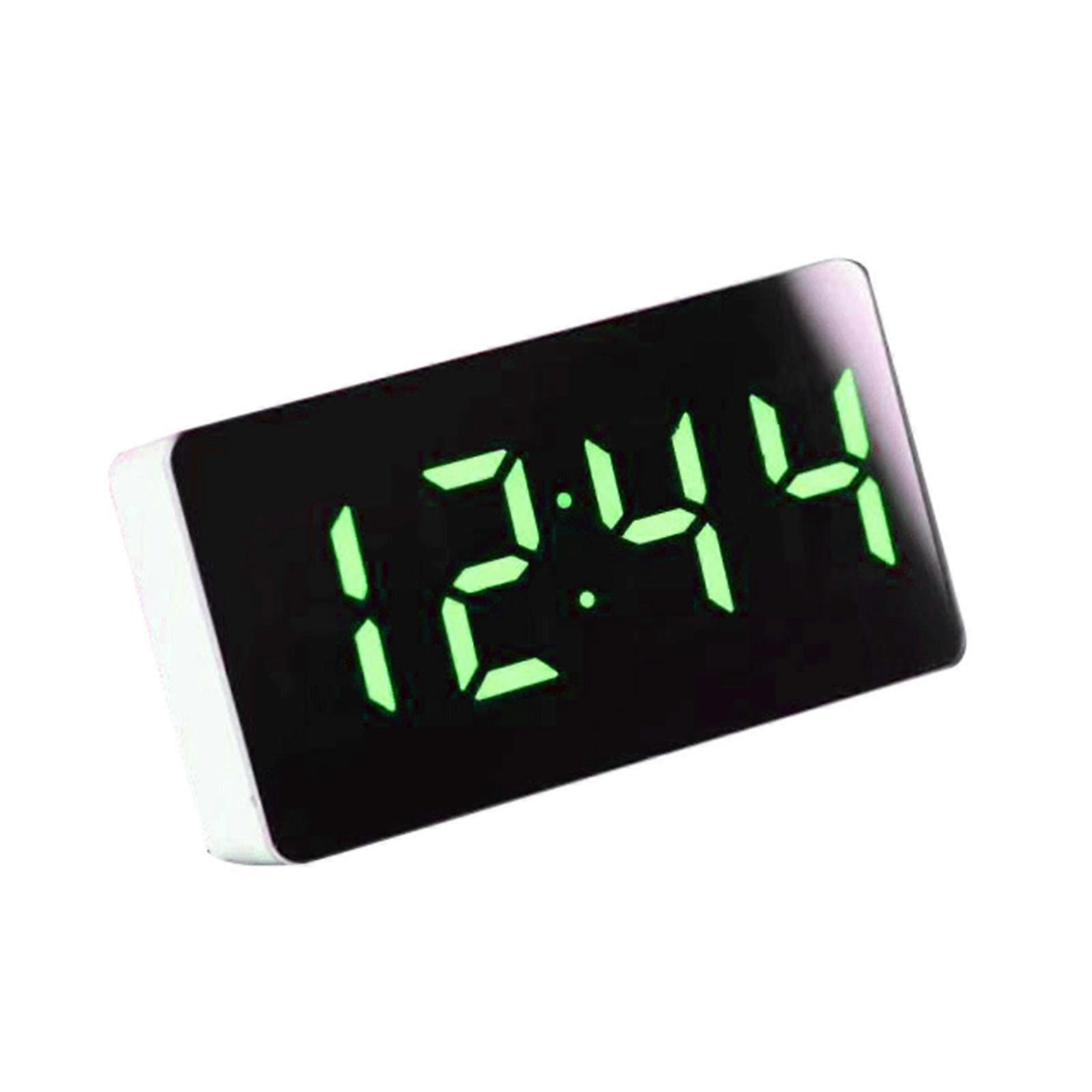 Led Car Alarm Clock Battery Operated Clock Adjustable Cordless Small Clocks