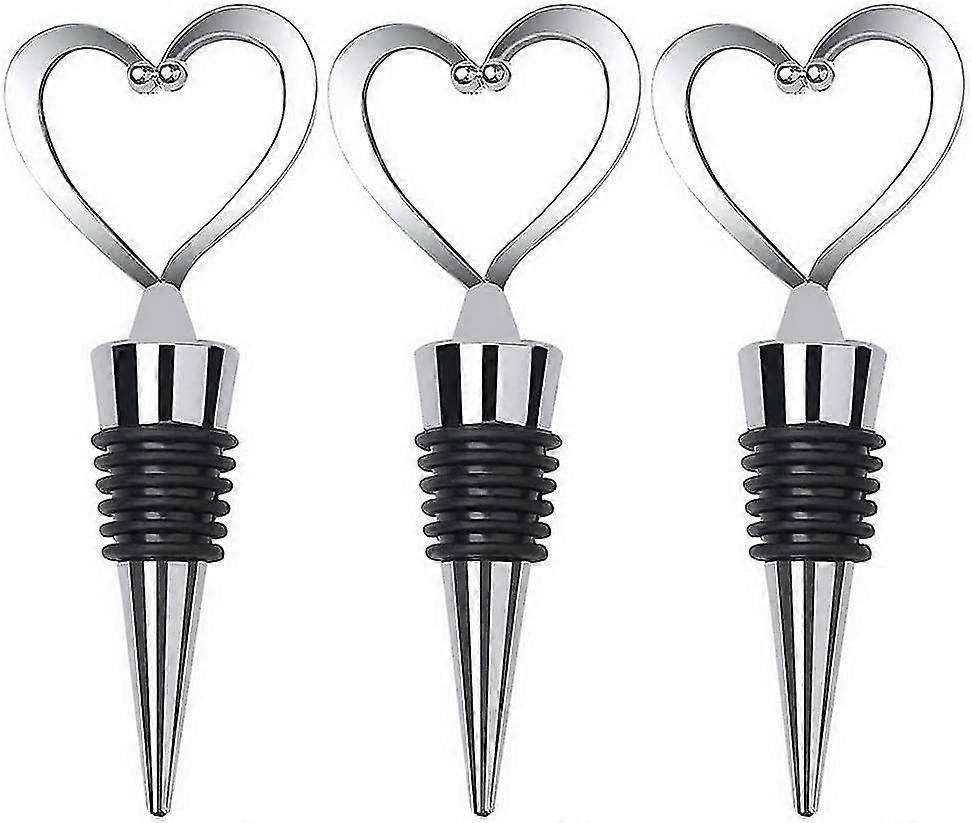 3 stk Bottle Stopper (hjerte)