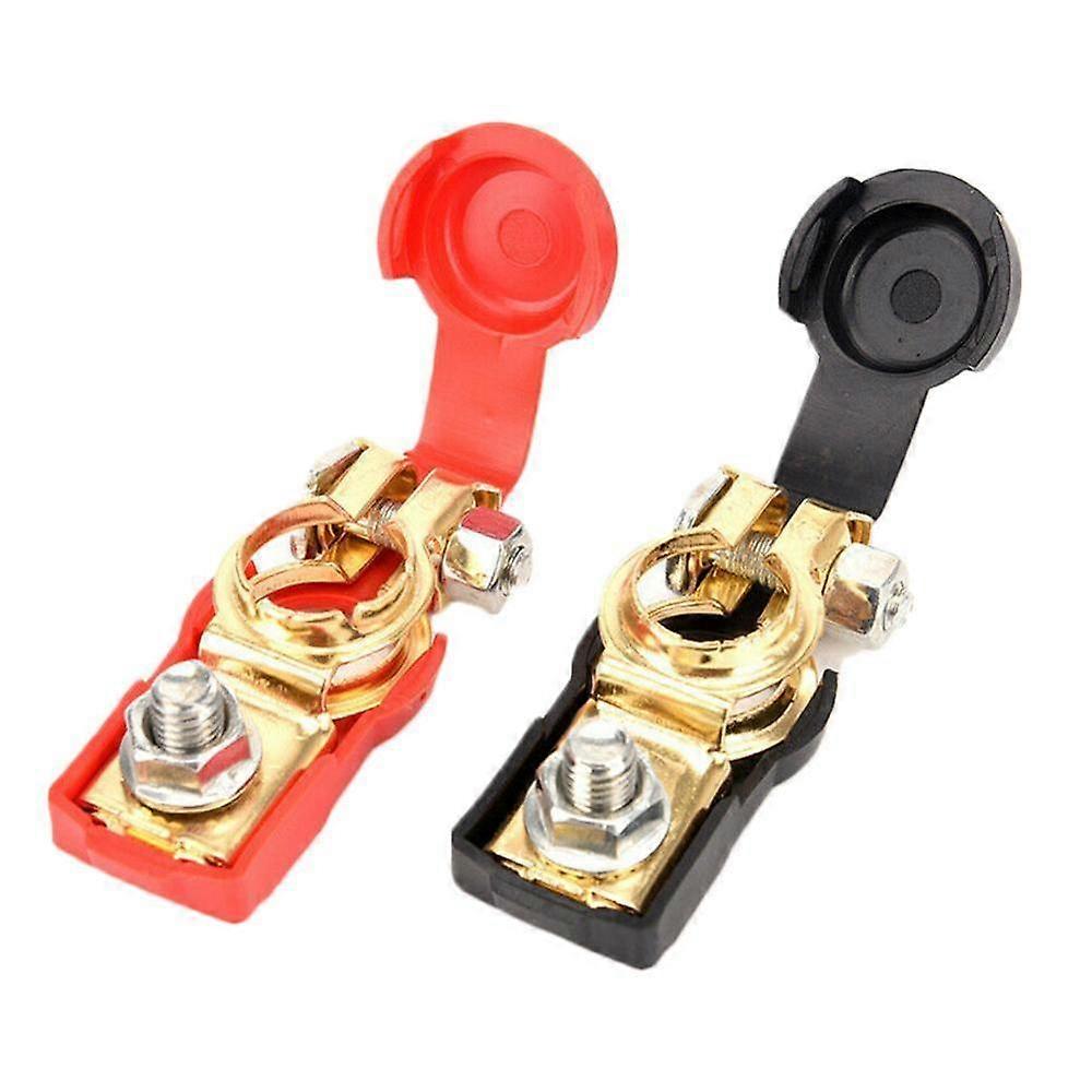 Car Auto Quick Release Battery Terminal Connector Clamps Copper Clamps Copper Cap Caravan Truck Clips For Car