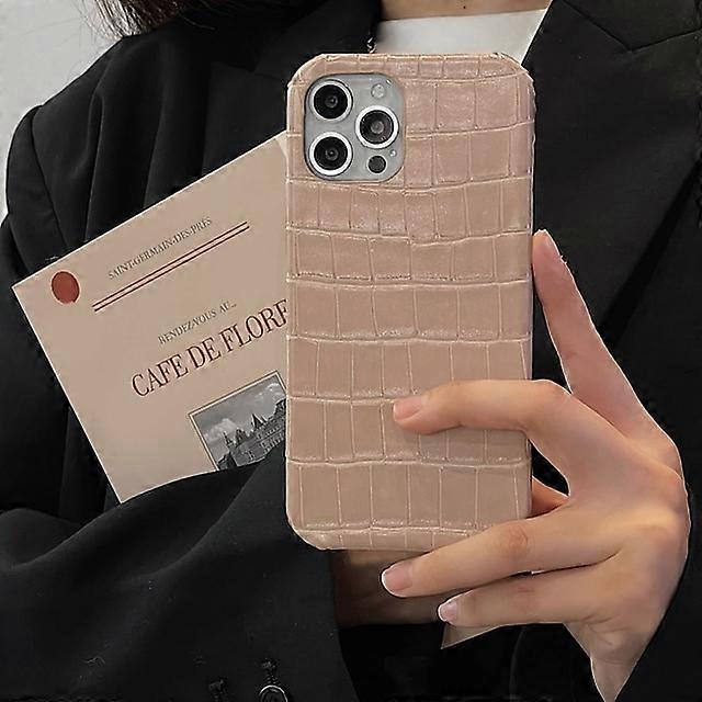 Phone Case For Apple Back Cover iPhone 14 Pro Max 14 Plus 13 12 11 Pro Max Mini X XR XS Bumper Frame Soft Edges Shockproof Crocodile Skin Prints Solid