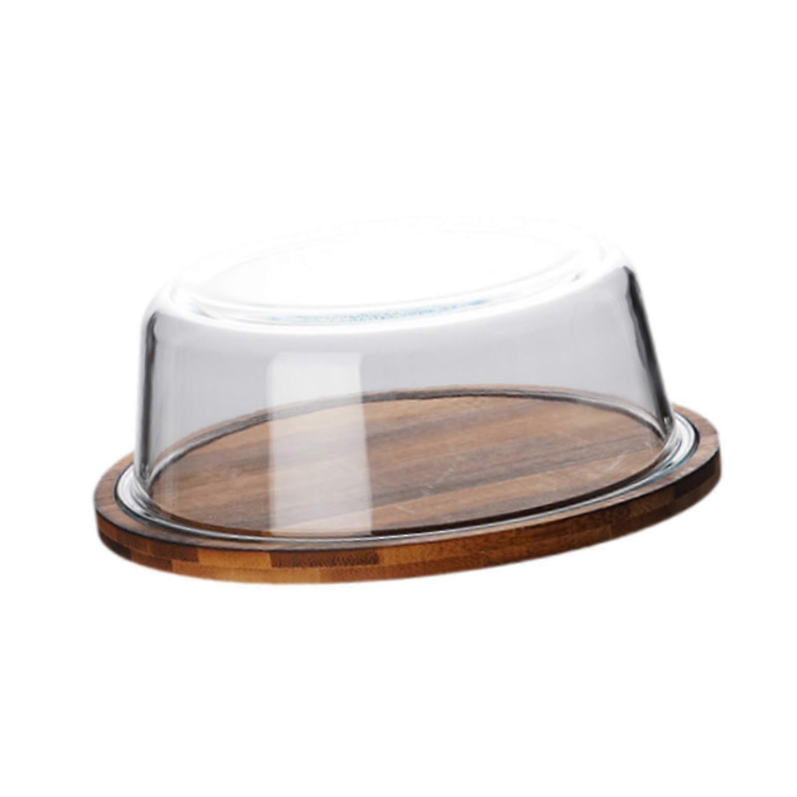 Butter Dish Sturdy Easy Clean Butter Container for Desktop Bakery Restaurant 16.6cmx6.7cm