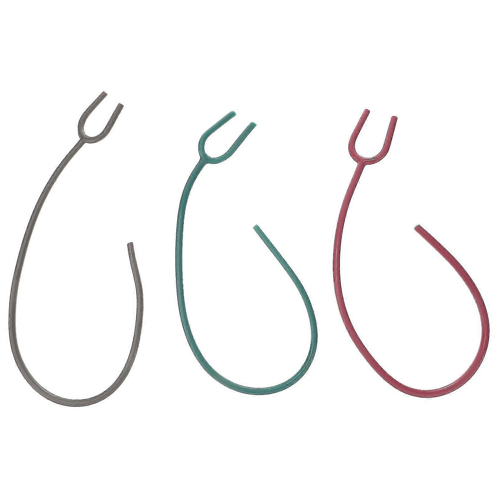 3pcs Stethoscope Hose Stethoscope Y-shaped Tube Extension Hose (random Color)