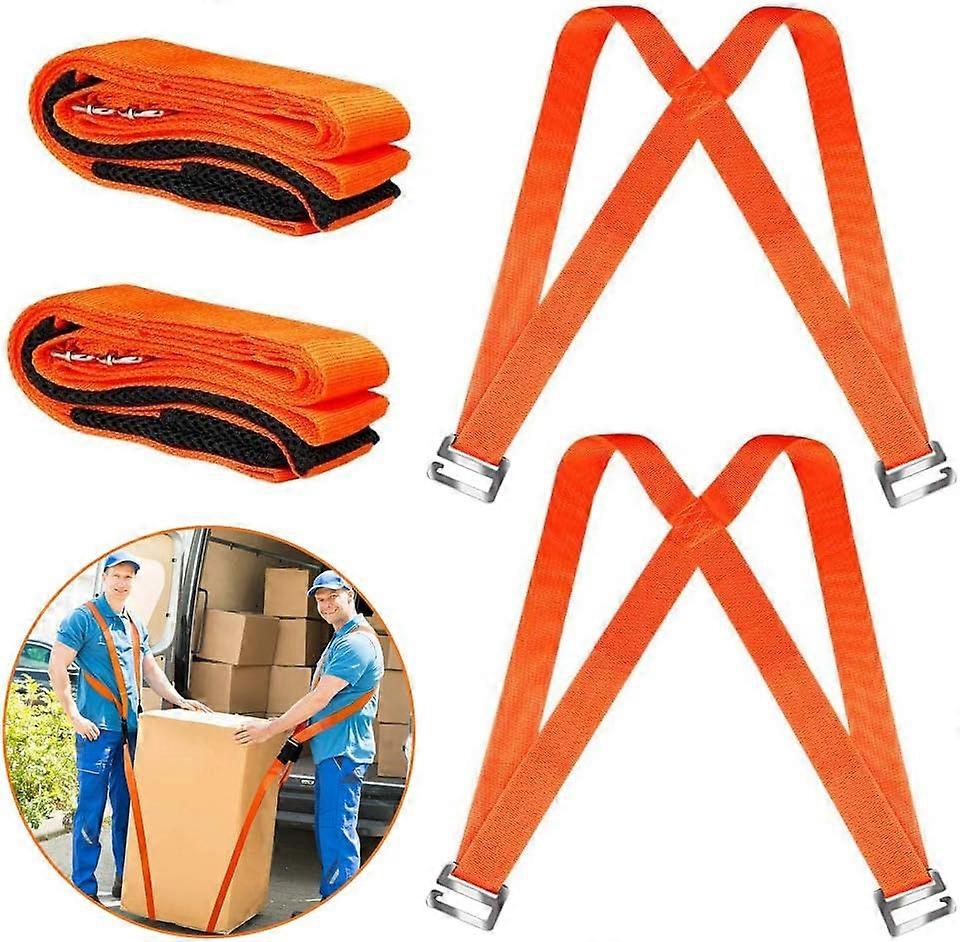 Orange Lifting belt, up to 200 kg - Lifting belt Helps lift heavy furniture, easy handling of heavy objects Reduces back pain