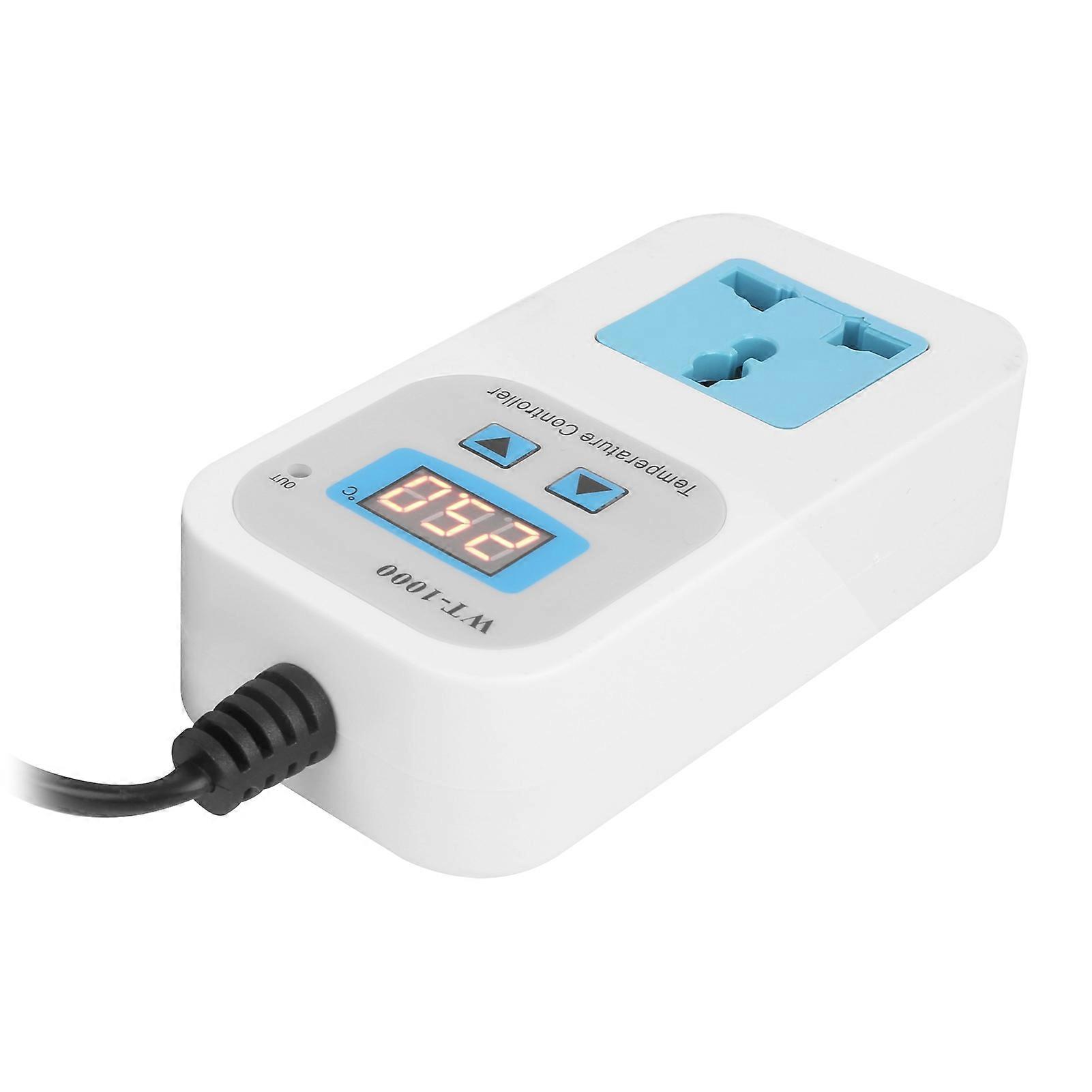 Electronic Adjustable Automatic Control Temperature Controller Socket 10A WT-1000 110-220VEU