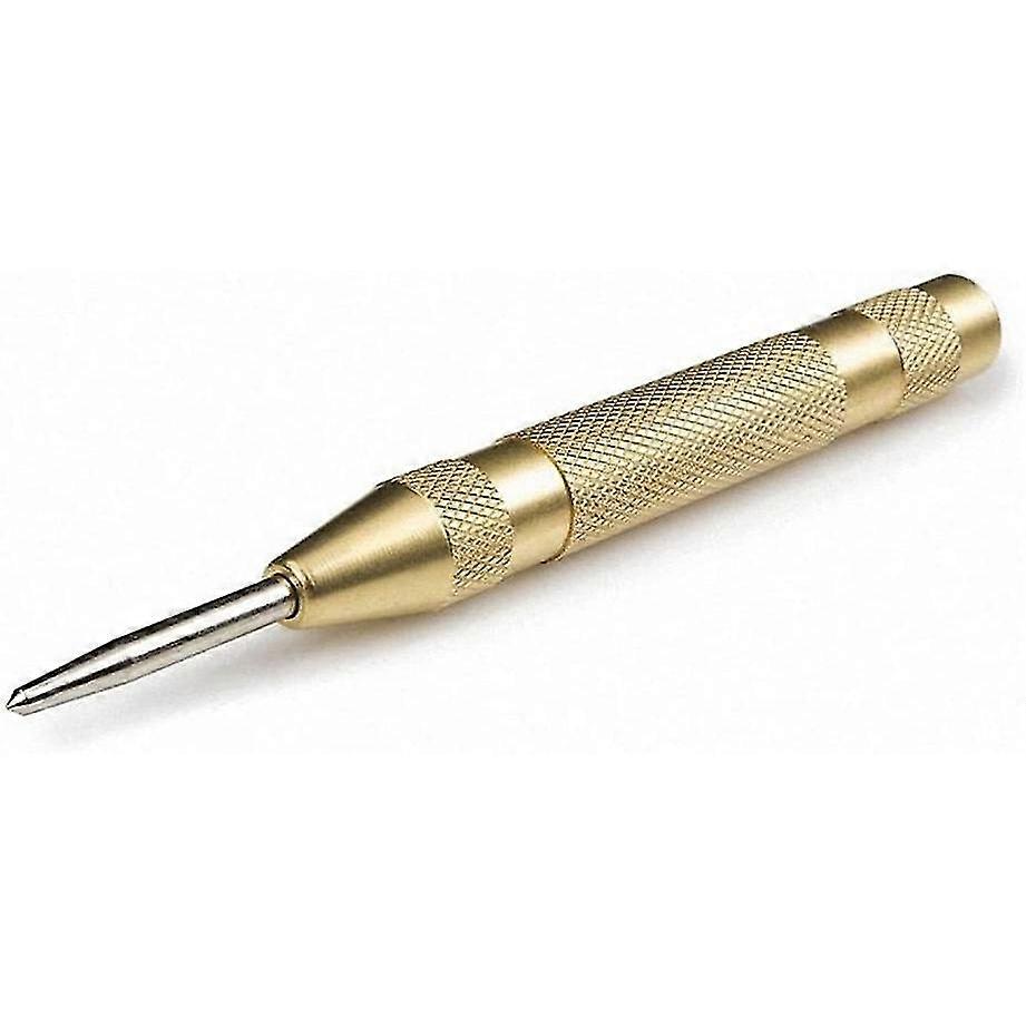 Automatic central punch, Stainless steel, 13 cm, Gold