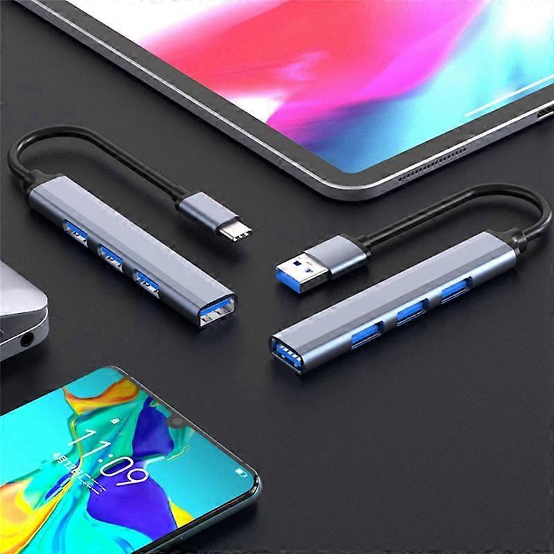 4ポートUSBハブスプリッターマルチハブUSB-USB 3.0アダプターUSB数ポート電源アダプター