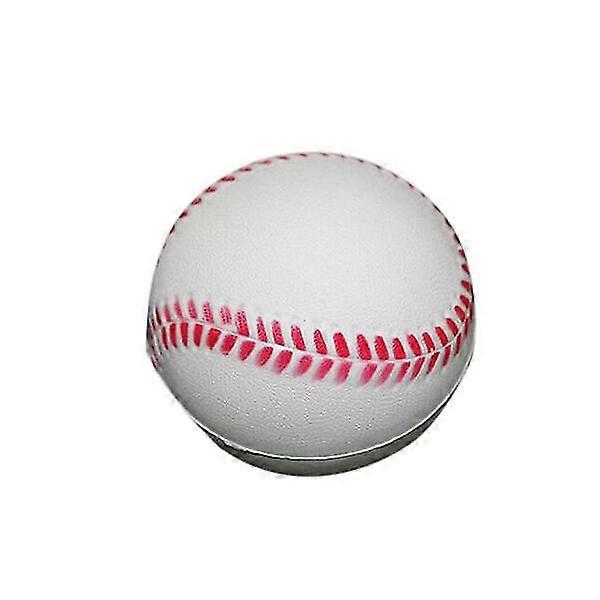 12pcs 63mm Pu Practice Baseball For Students And Beginner (white)