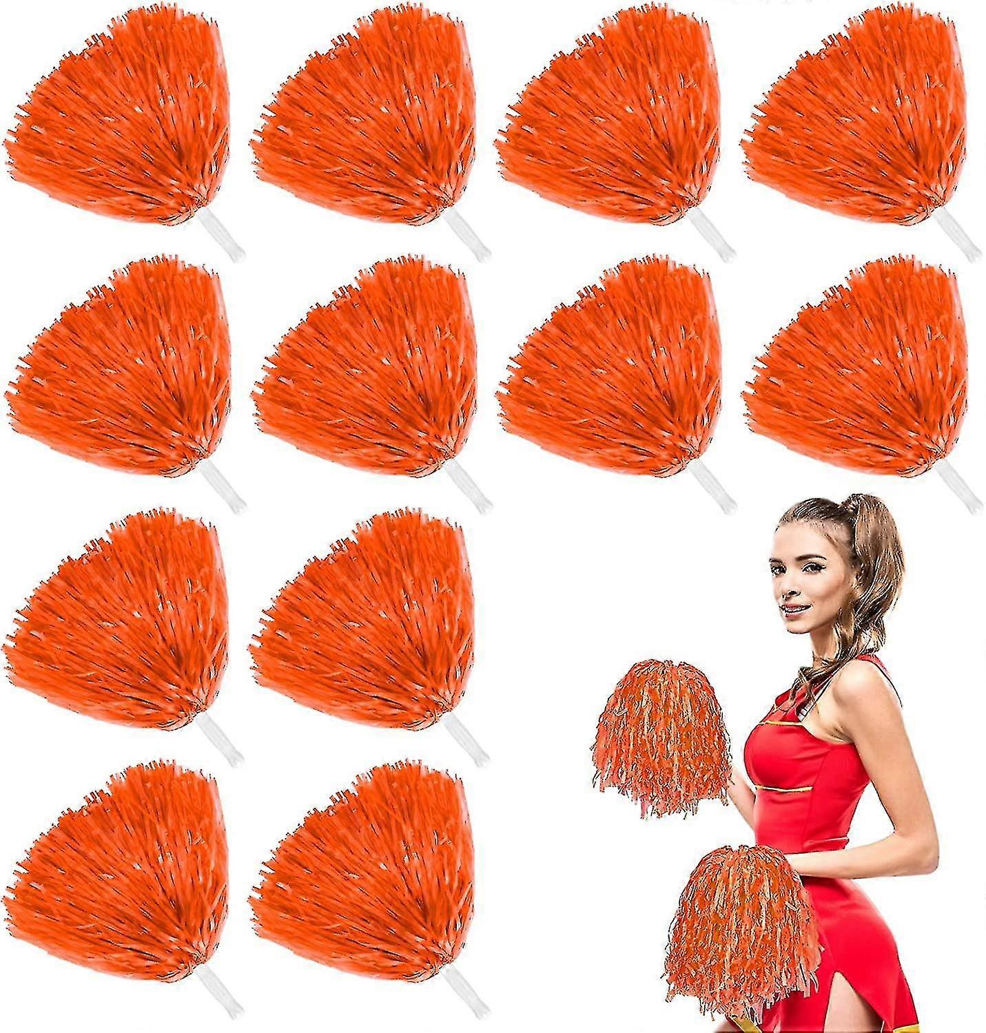 12 قطعة التشجيع بوم بومز مع مقبض دافئ ، رائعتين يهتف البلاستيك بومز بومبومز المشجع بوم بومز للأطفال الكبار يهتفون سكوارد فريق سبي