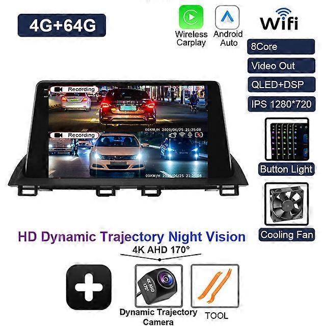 Araba Radyosu Android 12 Mazda 3 Axela 2014 - 2019 Multimedya Radyo Çalar GPS Navigasyon Video Stereo Ses Kafa Ünitesi 2DIN DVD
