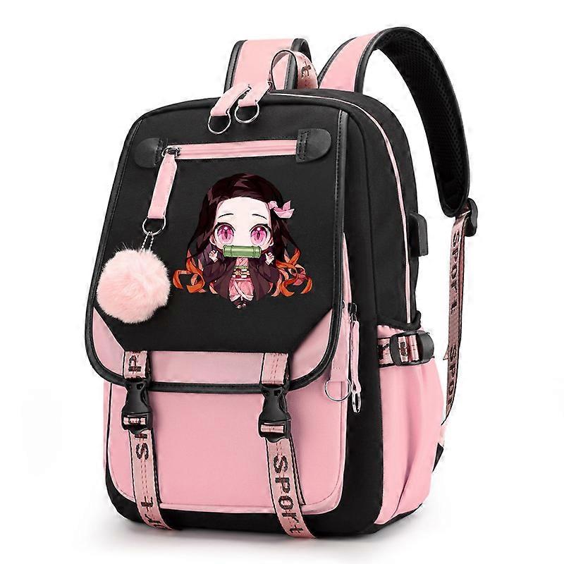 Anime Backpack Demon Slayer Nezuko Kawaii Cartoon School Bag for - Main Image