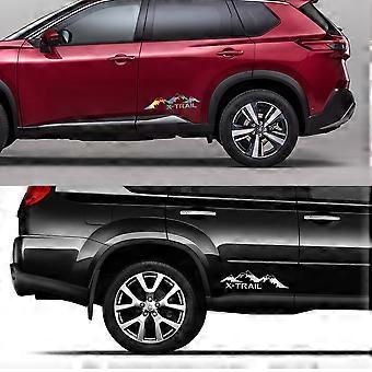 Protecteur Seuil Nissan X-Trail Protecteurs De Seuil En Fibre De Carbone Pour Nissan X-Trail T30 T31 T32 (2014-2019) - 4PCS Noir - Adhésif 3M Coque Cle Qashqai