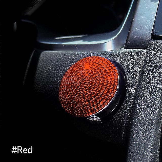 Car Ignition Onekey Start Stop Push Button Switch Button Protective Cover Auto Decoration Interior Rhinestone Engine Accessories