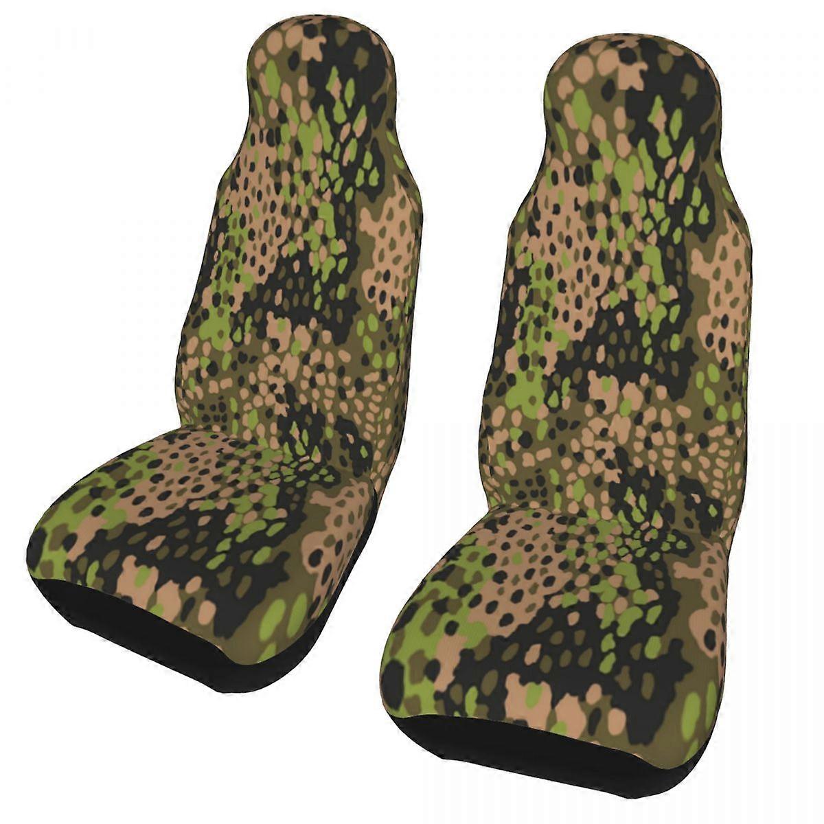 Blue Navy Camo Car Seat Covers Universal Fit for Any Car Truck Van RV SUV Army Military Camouflage Bucket Seats Protector Covers