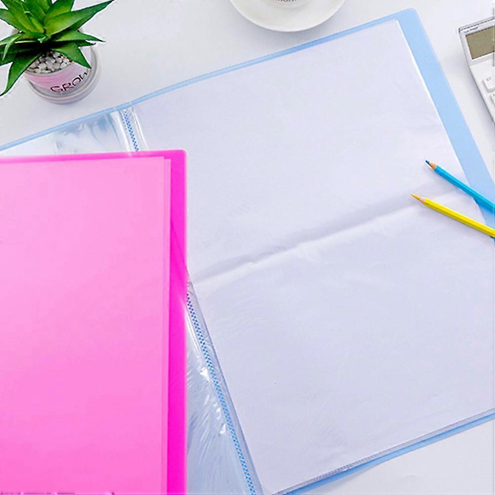 Rhinestones Painting Storage Book A3 Art Portfolio Folder with 40 Clear Sleeves for Presentation