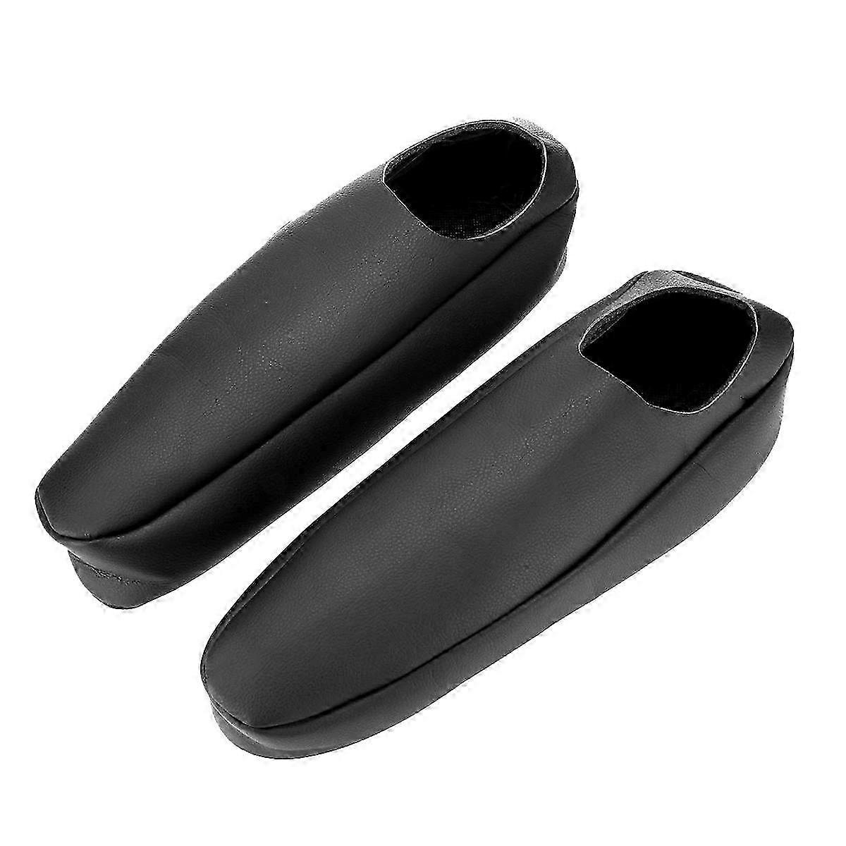 Car PU Leather Seat Armrest Cover Protective Cover for Escalade 2000 - 2006 Black