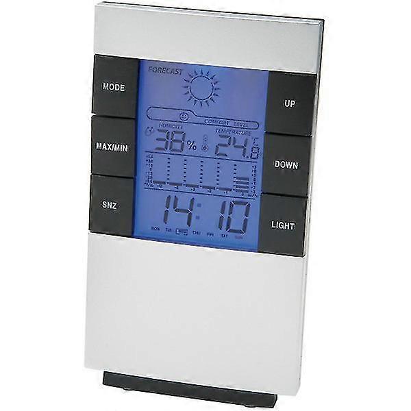 Digital Thermometer (Thermometer, Hygrometer, Indooroutdoor Temperature Measurement, Clock Radio)