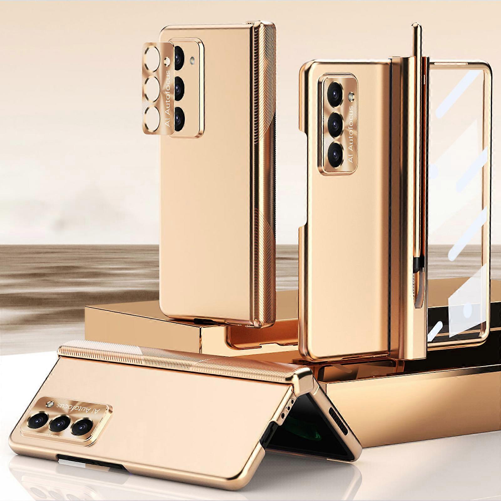 for Samsung Galaxy Z Fold 5 Case with S Pen Holder & S Pen, Screen Protector & Hinge Protection Case Z Fold 5 Case with Lens Protection