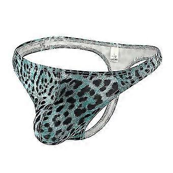 Men Sexy Leopard Briefs T-back G-string Thongs Underwear Underpants-ZZY