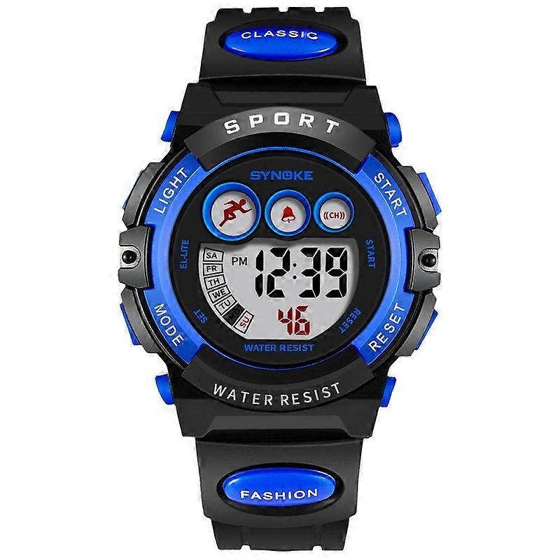 SYNOKE 9802 Waterproof Digital Watch Blue Orange