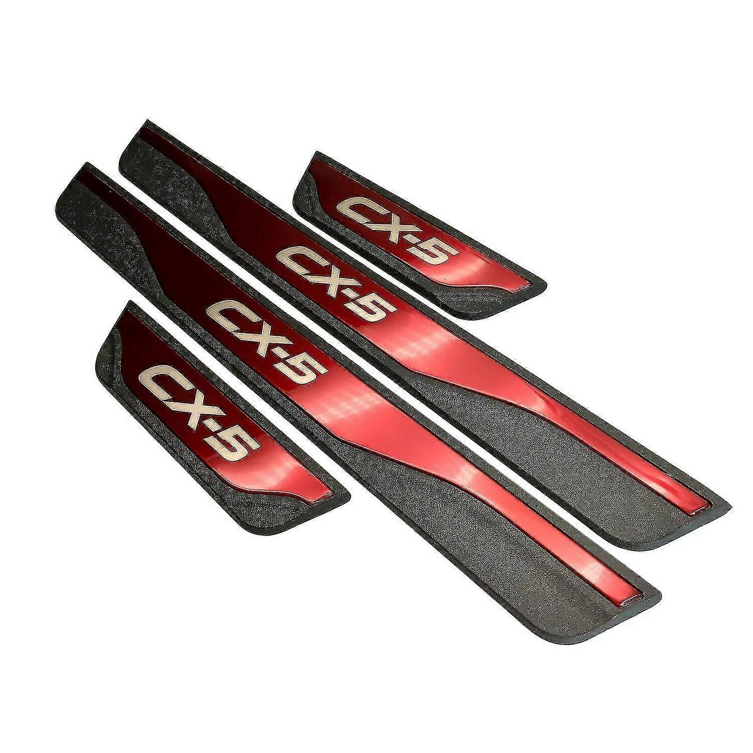 Biltillbehör Dörrtröskelplatta för Mazda CX-5 2013-2023 Tröskelskydd för dörrtröskel