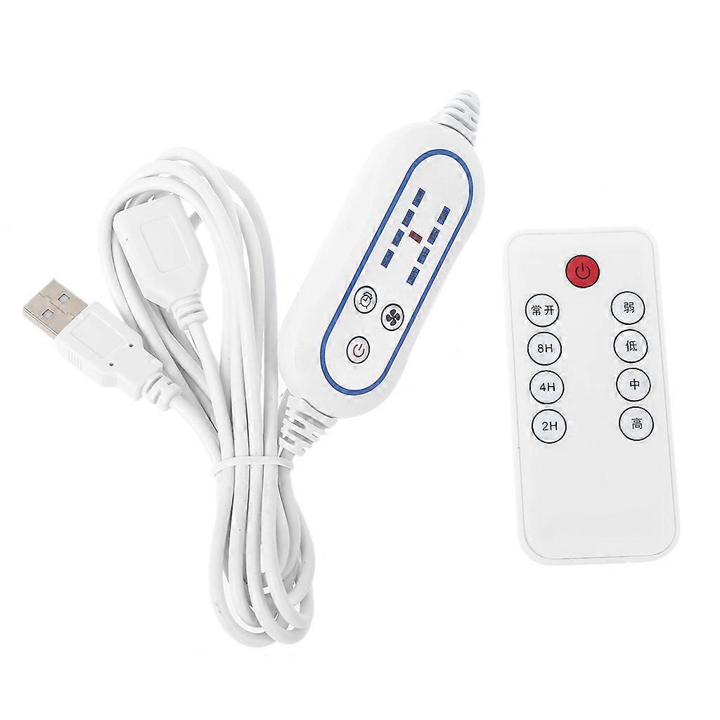 4 Speed Adjustable Remote Control for USB Fan LED Light Universal Remote 1 PC