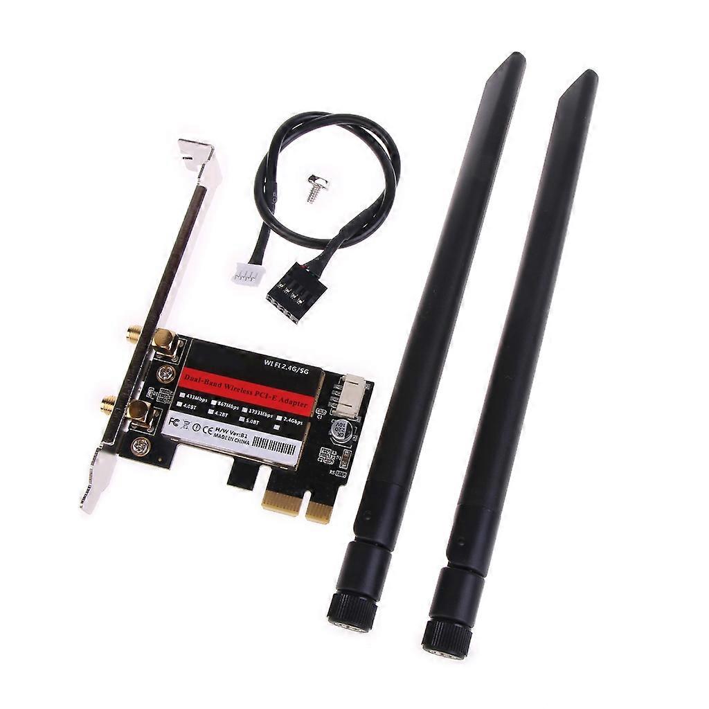 7260 7260AC PCI-E X1 X16 כרטיס Wifi BT4.0 1200M פס כפול 2.4Ghz 5Ghz WLAN