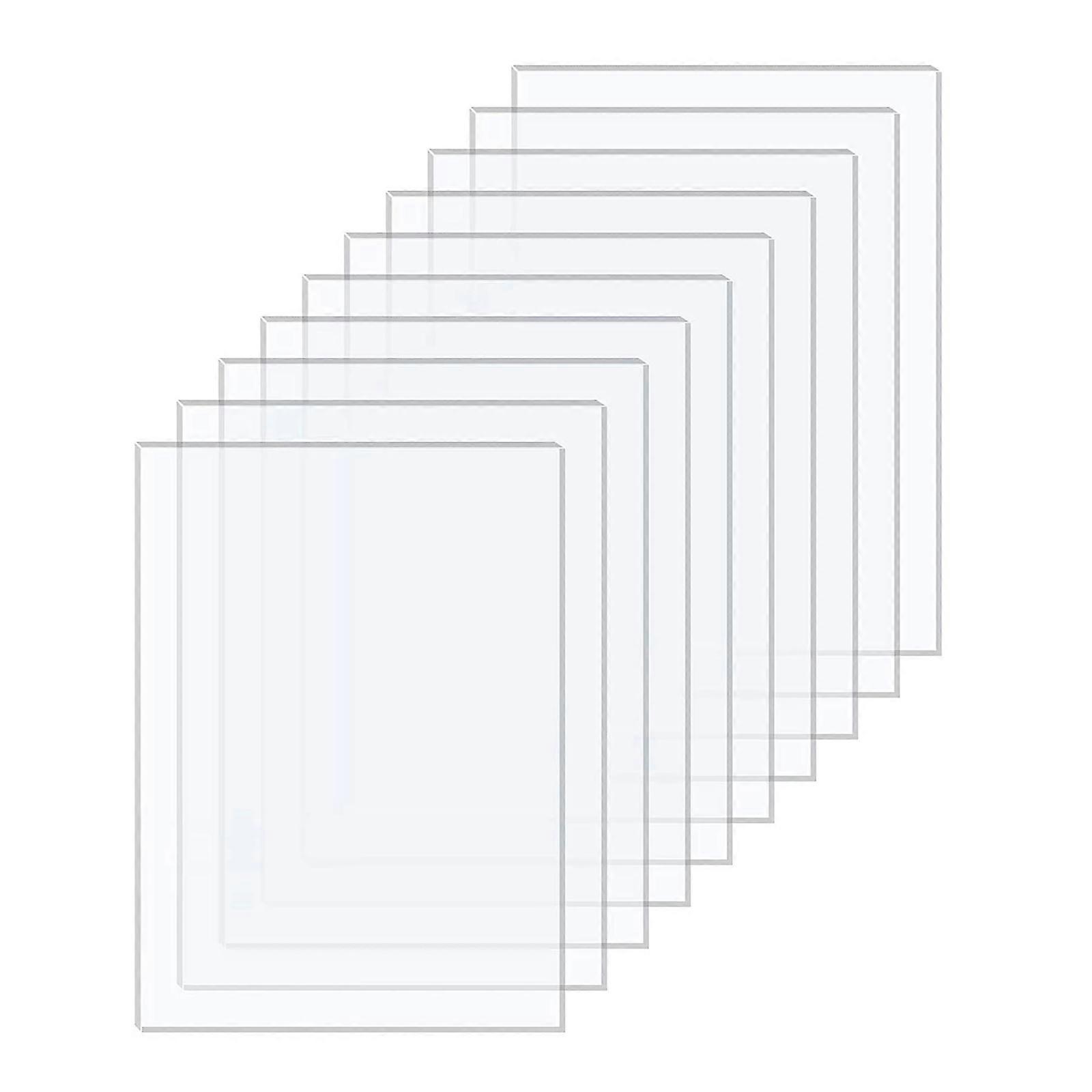 Acrylic Plastic Sheet 20Pcs for Photo Frame Replacement DIY Display Project