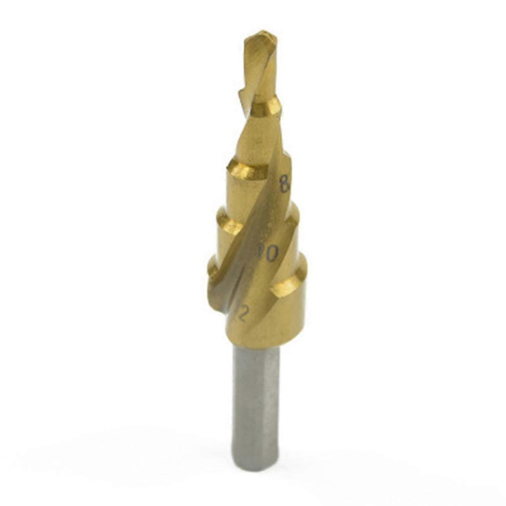 Titanium Spiral Groove Step Drill Step Drill Pagoda Drill Multi-function Drill 4-12 5 Step
