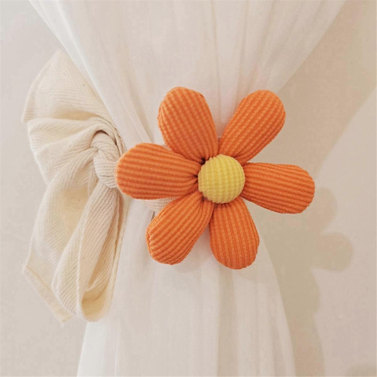 Flower Shape Window Curtain Bundle Band Kids Room Hanging Curtain Holders Tie Backs Curtain Accessories Home Decor B