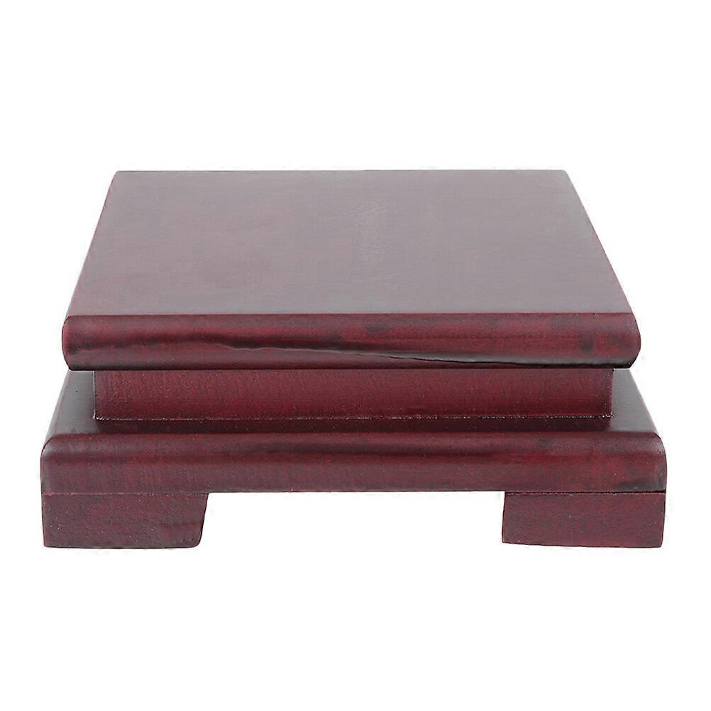 Wood Base Display Stand Buddha Statue Storage Stand Indoor Crafts Display Base